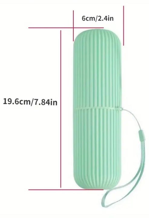 "New" (3 Pack) Portable Toothbrush Box Set with Mouthwash Cup 20