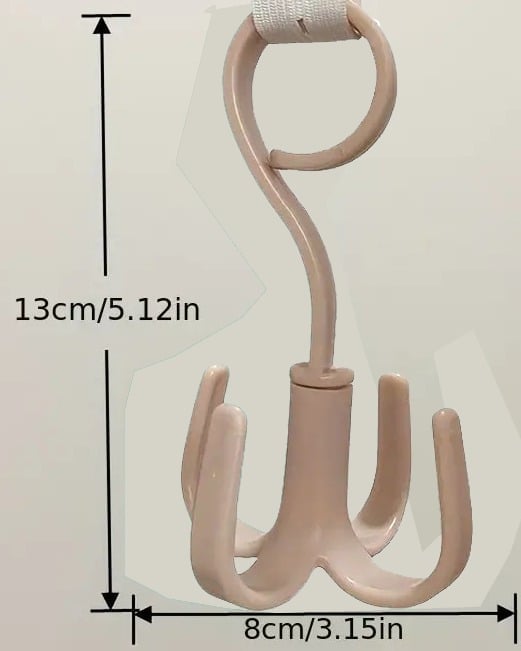 "New" (2 Pack) 360-Degree Rotatable Hanging Bag Hook 20