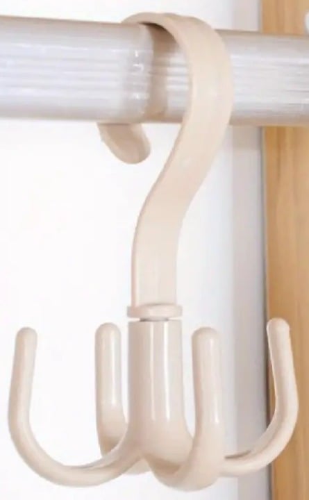 "New" (2 Pack) 360-Degree Rotatable Hanging Bag Hook 20