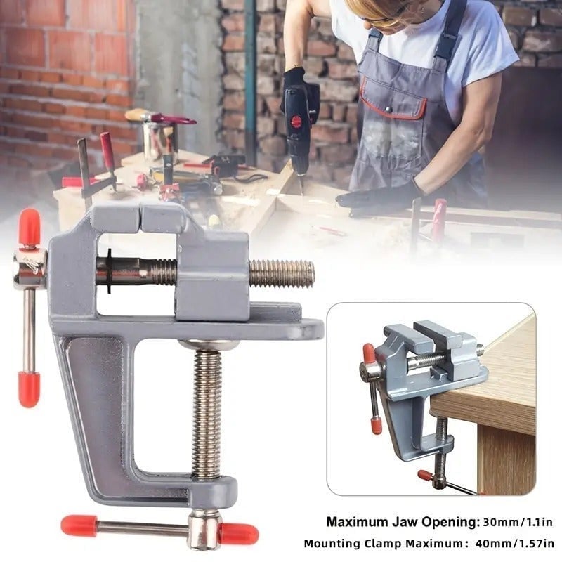 "New" 30mm Mini Durable Aluminum Portable Table Vise 17