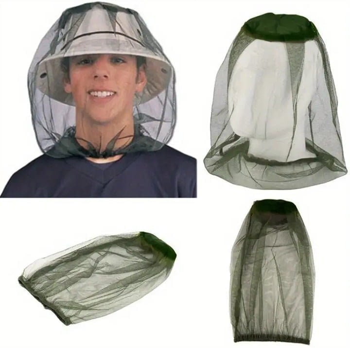 "New" Retro Camping Mosquito-Proof Hat Net for Outdoor Activities 16