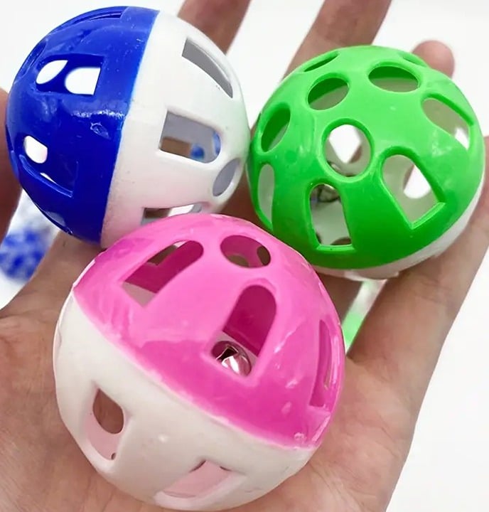 "New" Colorful Pet Toy Balls for Cats and Dogs - 3 Pcs Set 17
