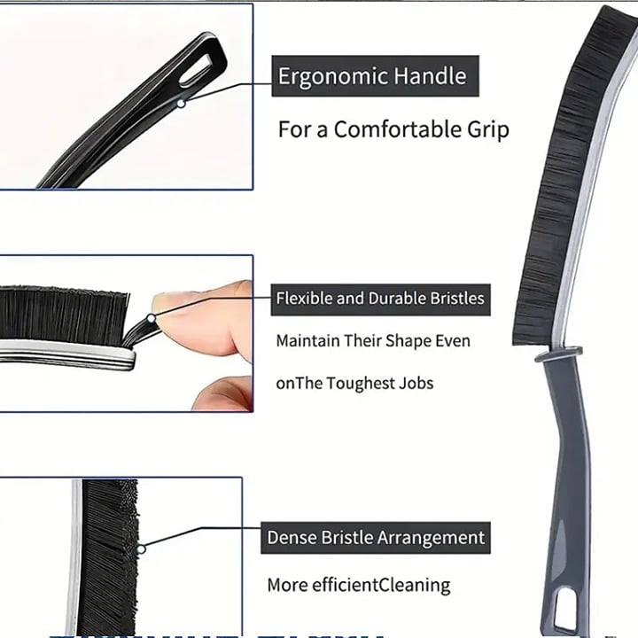 "New" Door and Window Crevice Groove and Tile Seam Cleaning Brush 15
