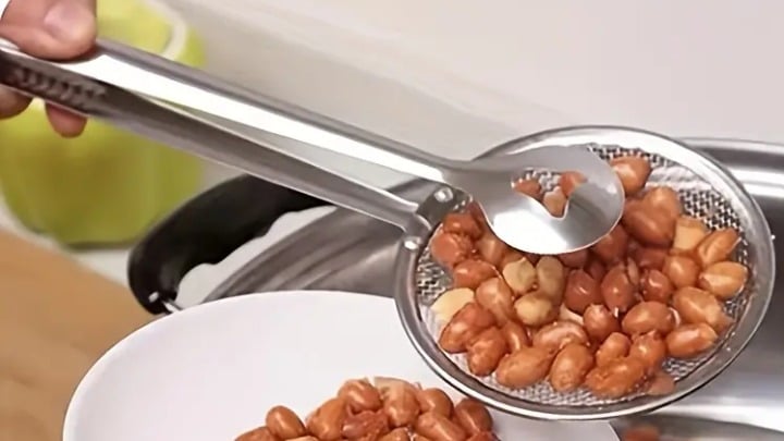 "New" Stainless Steel Oil Frying Spoon Strainer 17