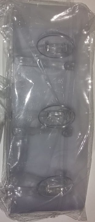 "New" Transparent Adhesive Hook Rack with 6 Hooks 18