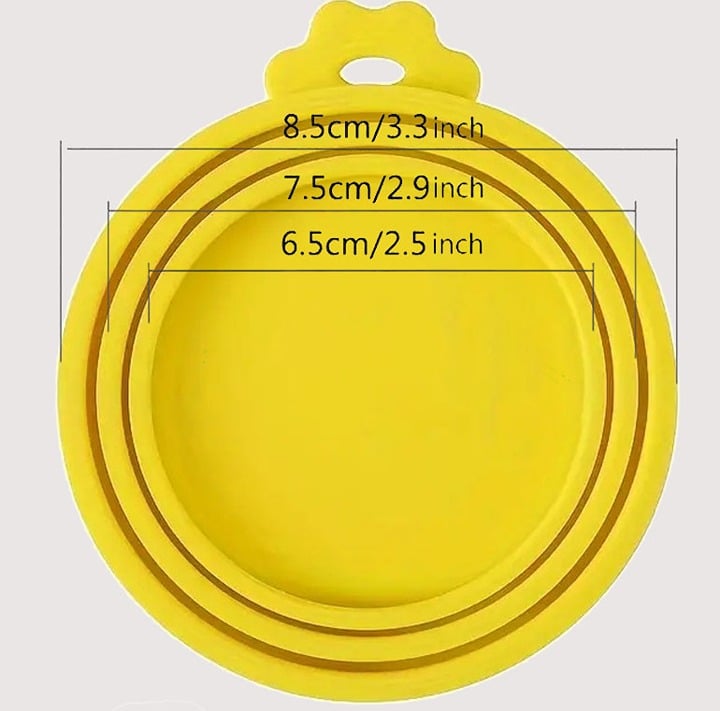 "New" Universal Silicone Pet Food Can Cover 17