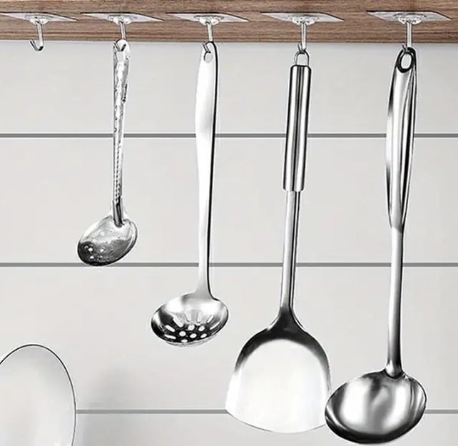 "New" Adhesive Hooks 10 Pcs - Reusable Heavy-Duty Wall Hooks 20