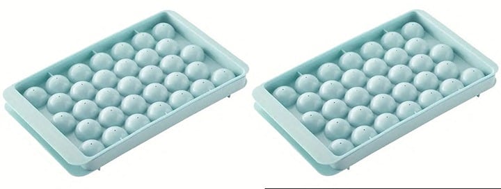 "New" (2 Pack) Ice Ball Maker with Lid - Perfect for Whiskey & Cocktails 20