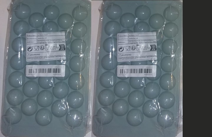 "New" (2 Pack) Ice Ball Maker with Lid - Perfect for Whiskey & Cocktails 20