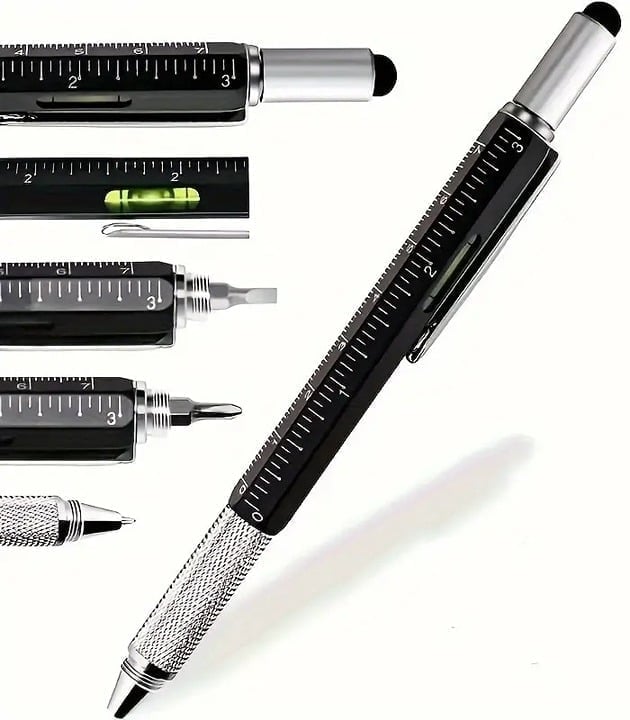 "New" Men's 6-in-1 Multifunctional Tool Pen 13