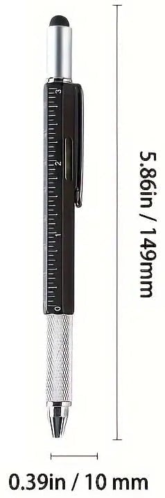 "New" Men's 6-in-1 Multifunctional Tool Pen 13