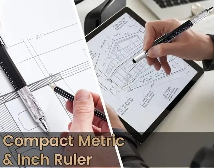 "New" Men's 6-in-1 Multifunctional Tool Pen 13