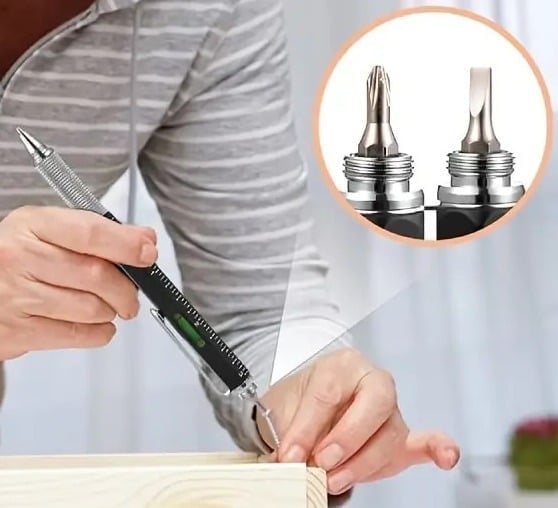 "New" Men's 6-in-1 Multifunctional Tool Pen 13