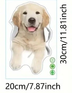 "New" Cartoon Ripped Pet Puppy Sticker 19