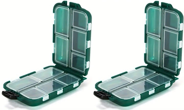 "New" (2 Pack) Mini Double-sided Storage Box - Multifunctional Toolbox 20