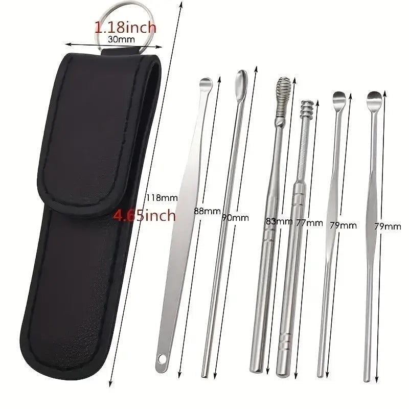 "New" Complete Ear Cleaning Kit - Stainless Steel Tools 14