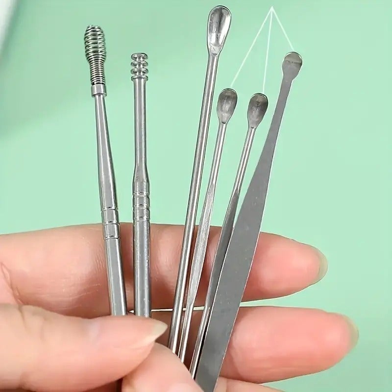 "New" Complete Ear Cleaning Kit - Stainless Steel Tools 14