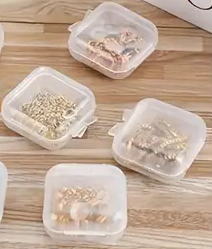 "New" (20 Pack) Mini Portable Transparent Plastic Storage Case 20
