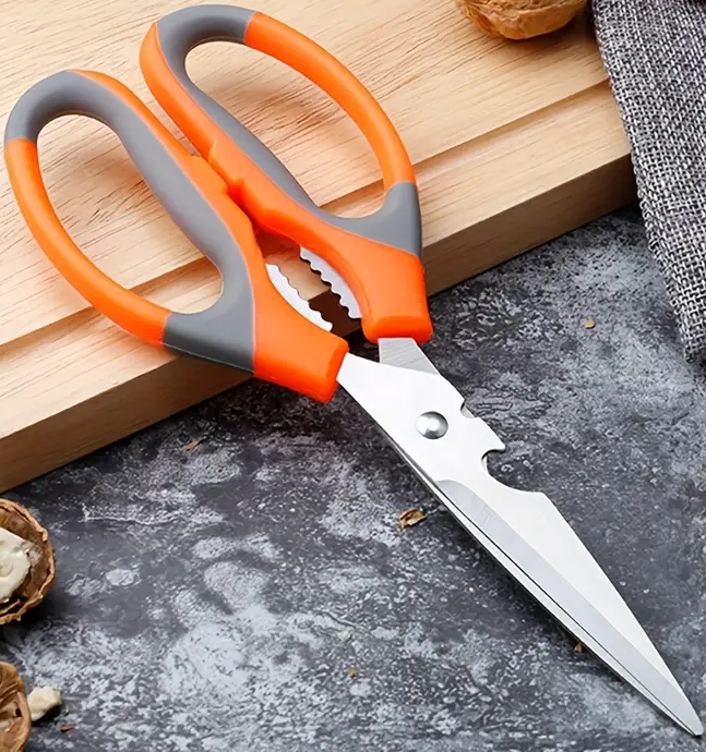 "New" Multifunctional Stainless Steel Kitchen Scissors with Bottle Opener 19