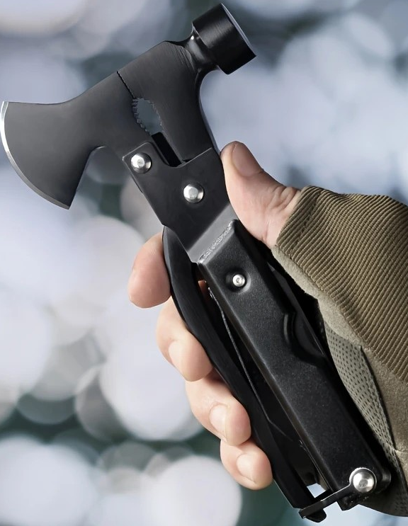 "New" 12-in-1 Multifunctional Mini Axe Hammer Multitool 23