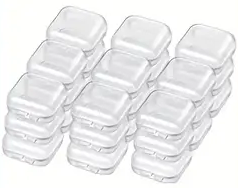 "New" (20 Pack) Mini Portable Transparent Plastic Storage Case 20