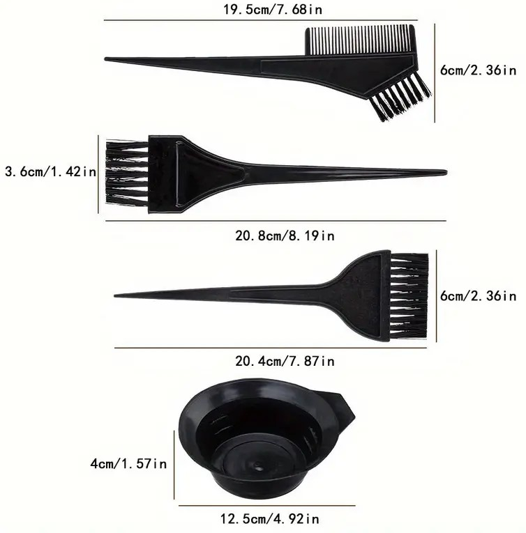 "New" Professional Hair Dye Brush and Bowl Set 20