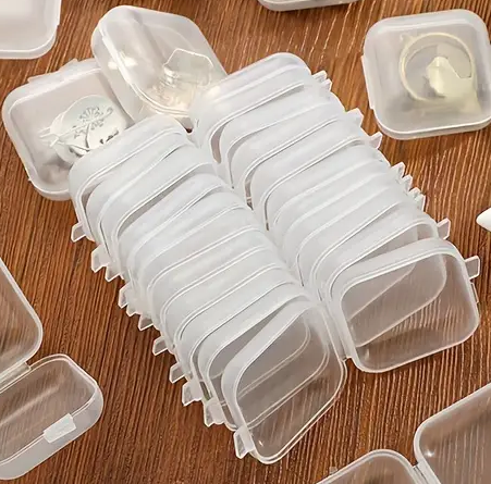 "New" (20 Pack) Mini Portable Transparent Plastic Storage Case 20