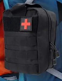 "New" Tactical Empty Medic Pouch w/Dual Zippers & Molle Straps 24
