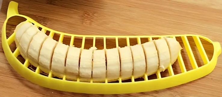 "New" Multifunctional Fruit Slicer - Reusable Banana, and Egg Slicer 11