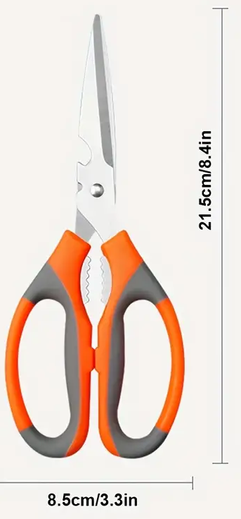 "New" Multifunctional Stainless Steel Kitchen Scissors with Bottle Opener 19