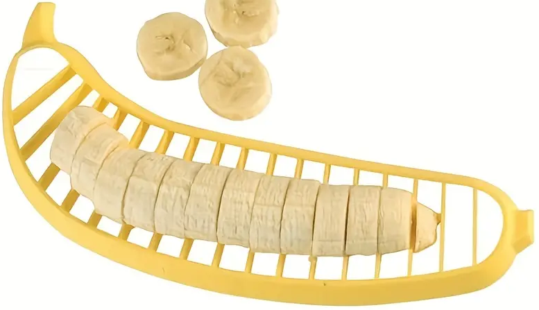 "New" Multifunctional Fruit Slicer - Reusable Banana, and Egg Slicer 11