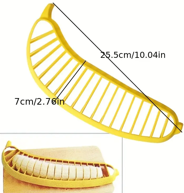 "New" Multifunctional Fruit Slicer - Reusable Banana, and Egg Slicer 11