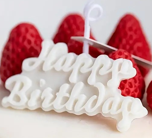 "New" Happy Birthday Silicone Chocolate Mold - Versatile and High-Quality 16