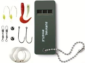"New" Mini Fishing Kit and High-Decibel Survival Whistle Kit                                                                         20