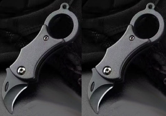 "New" (2 Pack) EDC Portable Pocket Mini Box Cutter Folding Fruit Knife                                4