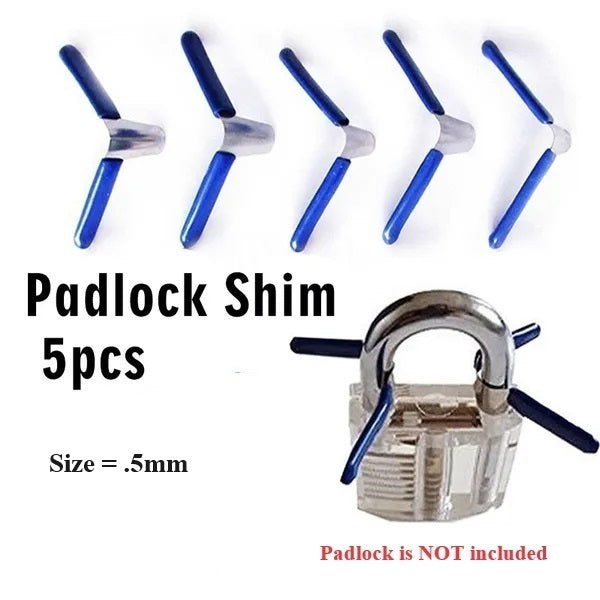 "New" 5Pcs Multipurpose Padlock Shims Large