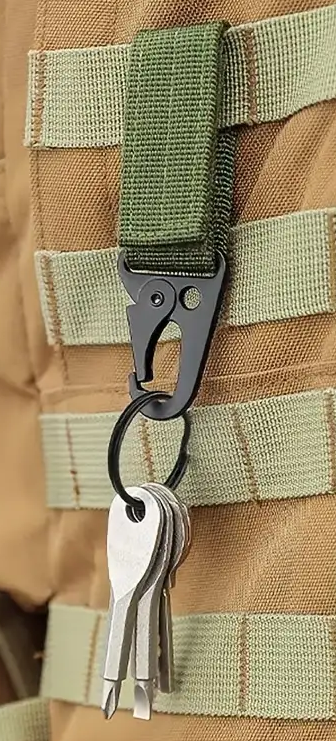 "New" Durable Buckle Key Chain for Outdoor Sports, Hiking, and Camping                          13