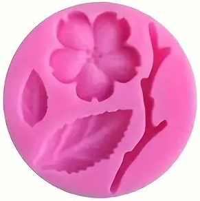 "New" Silicone Peach Flower Shape Mold for DIY Candles and Aromatherapy                        20