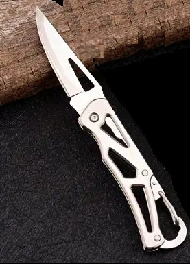 "New" EDC Keychain/Belt Loop Folding Stainless Steel Pocket Knife