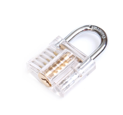 "New" Transparent Mini Lock for Locksmith Practice or Training