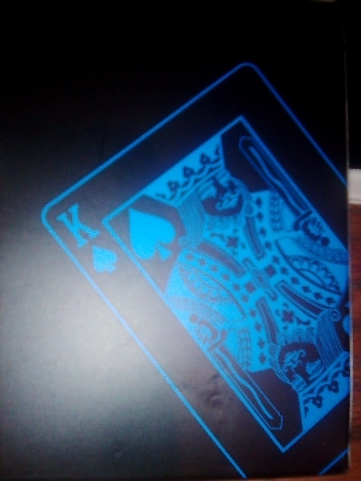 "New" 1 Full Set of Flexible Waterproof Black & Blue Playing Cards                                             12