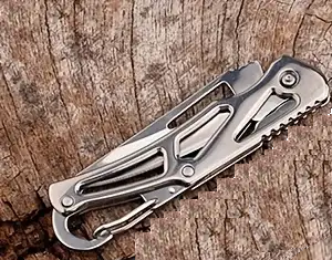 "New" EDC Keychain/Belt Loop Folding Stainless Steel Pocket Knife