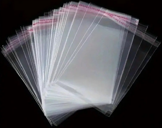 "New" 100 Pcs/1 Pack Transparent Self Sealing Gift Bags                                                        13