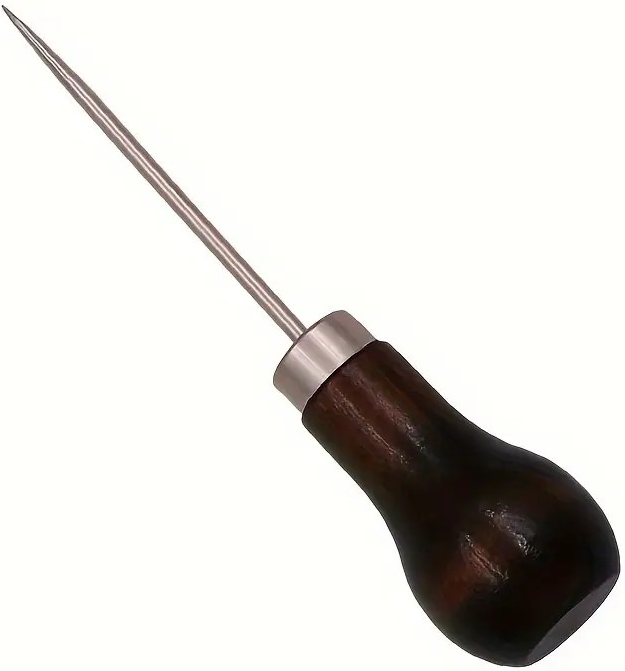 "New" Stainless Steel Awl with Wooden Handle                                                                        16