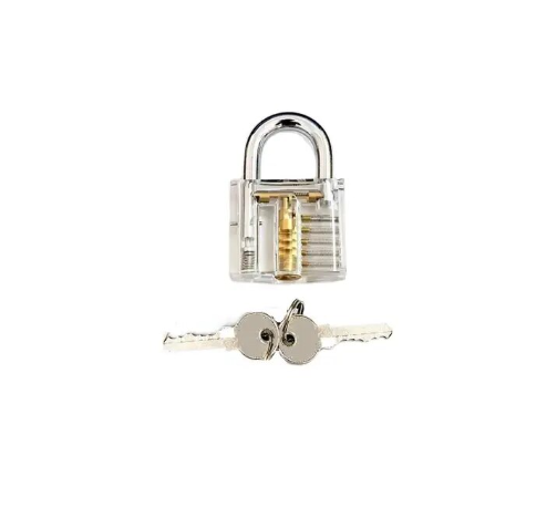 "New" Transparent Mini Lock for Locksmith Practice or Training