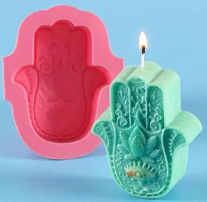 "New" Hand Shaped Silicone Candle Mold for DIY Soap and Resin Crafting                                20