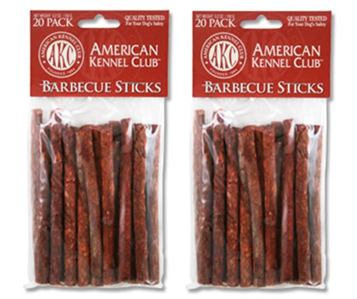 816703012499 "New" American Kennel Club BBQ Beefhide Sticks Munchy Sticks, 40ct