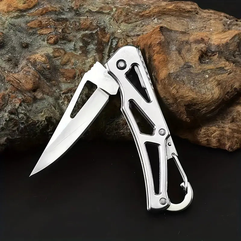 "New" EDC Keychain/Belt Loop Folding Stainless Steel Pocket Knife