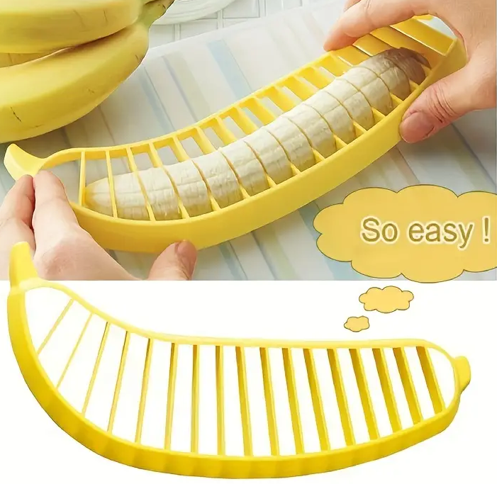 "New" Multifunctional Fruit Slicer - Reusable Banana, and Egg Slicer                                    11