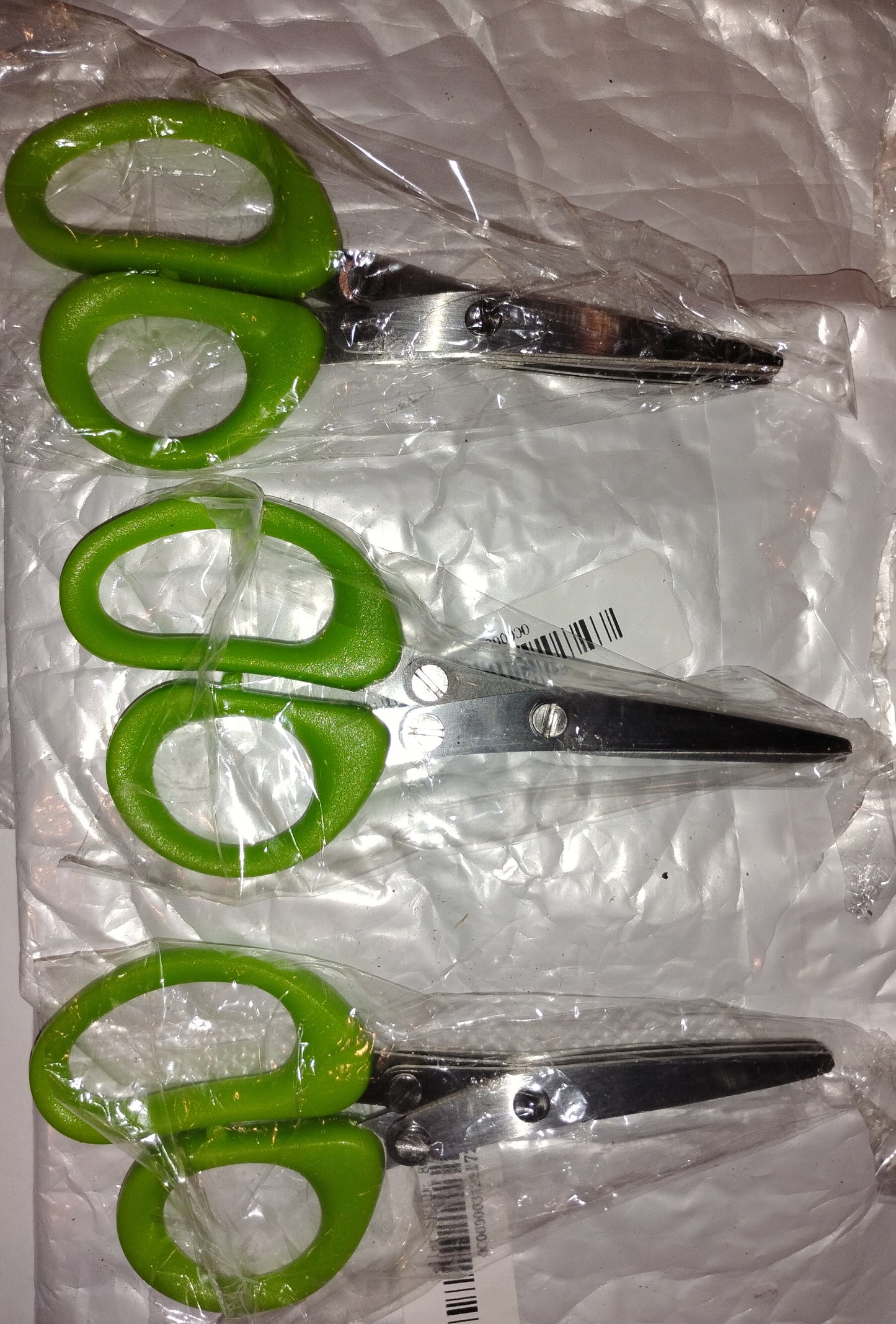 "New" (3-Pack) 5 Inch 3-Layer Vegetable Scissors for Chopping Vegetables                                                         19